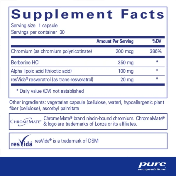 Metabolic Xtra - Pure Encapsulations (90 caps) - Image 2
