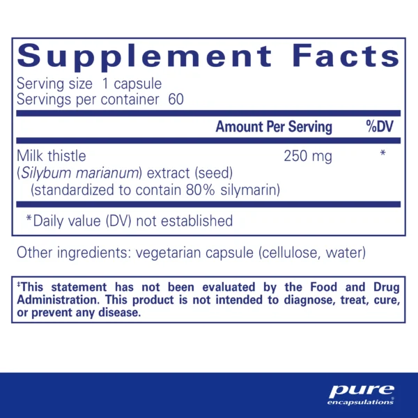 Silymarin - Pure Encapsulations (60 caps) - Image 9