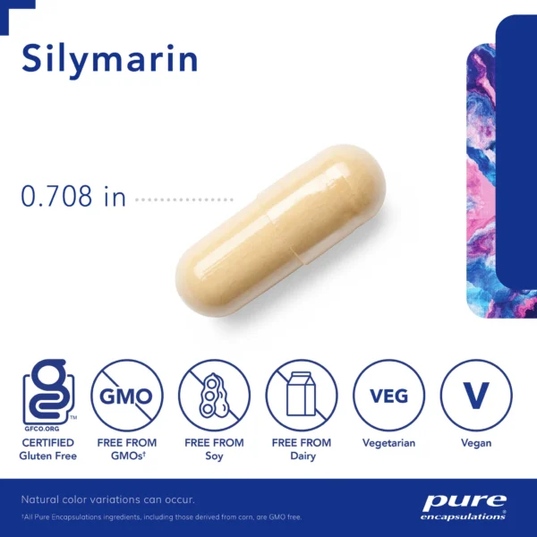 Silymarin - Pure Encapsulations (60 caps) - Image 2